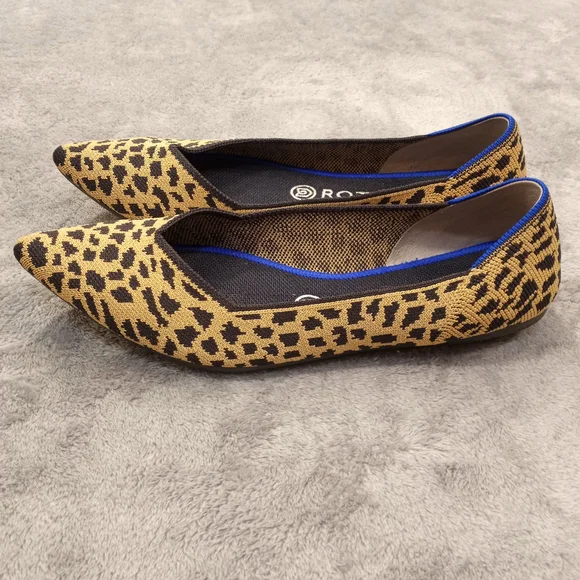 Rothy's Leopard Print Women's Flats Size 9 - Picture 2 of 11